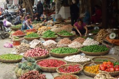 Colorful sidestreet market