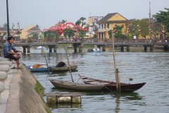 Fishing in the Thu Bon River