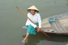 Older Vietnamese woman portrait